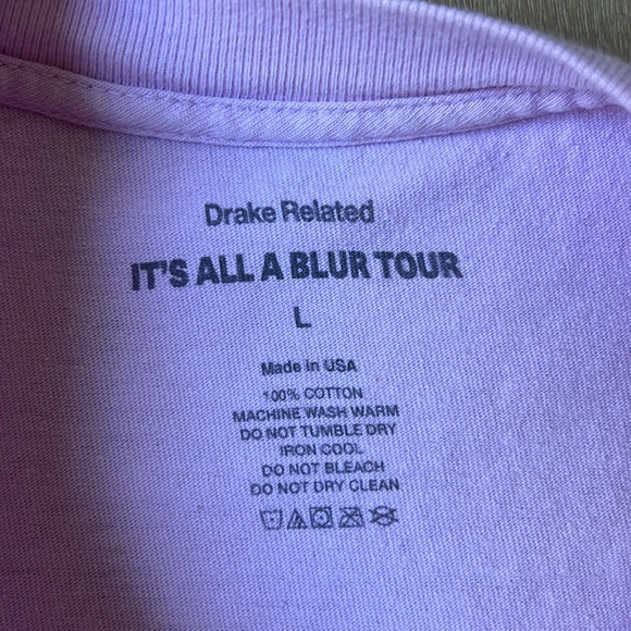 Drake IAAB Tour Tshirt, Size L, Pink and authentic - Picture 3 of 3